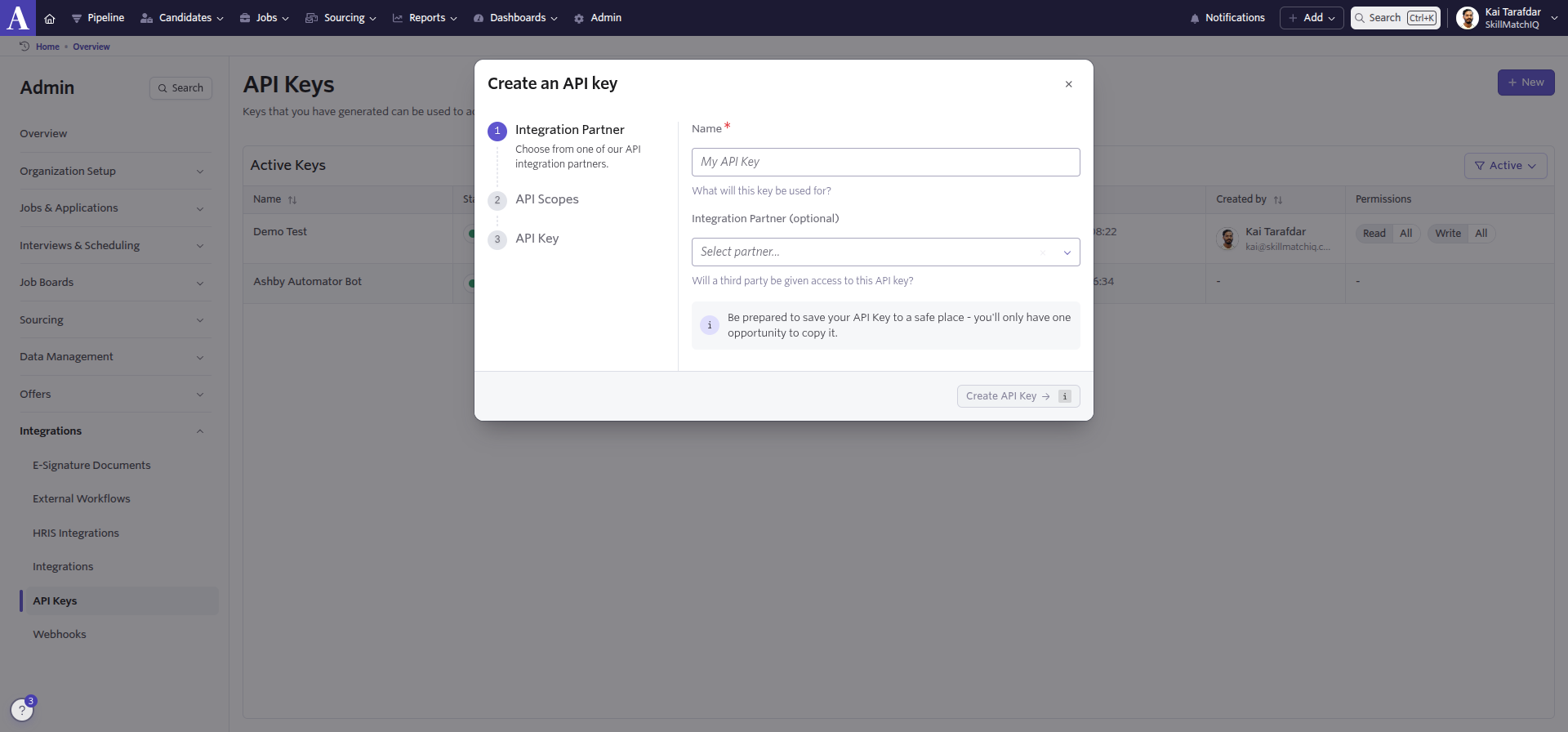 Click the New button